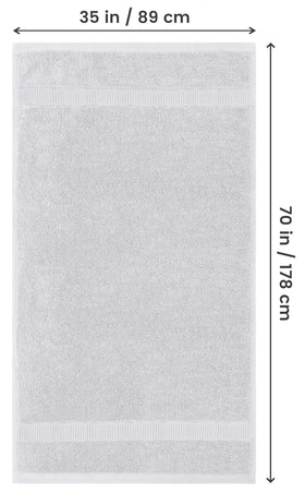 Utopia Towels 600gsm ring-spun cotton texture close-up for plush softness