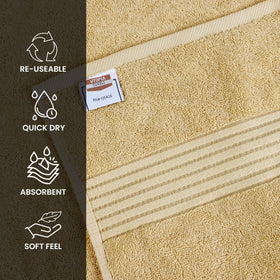 Utopia Towels six-pack towels in White Grey Turquoise Sage Navy Beige colors