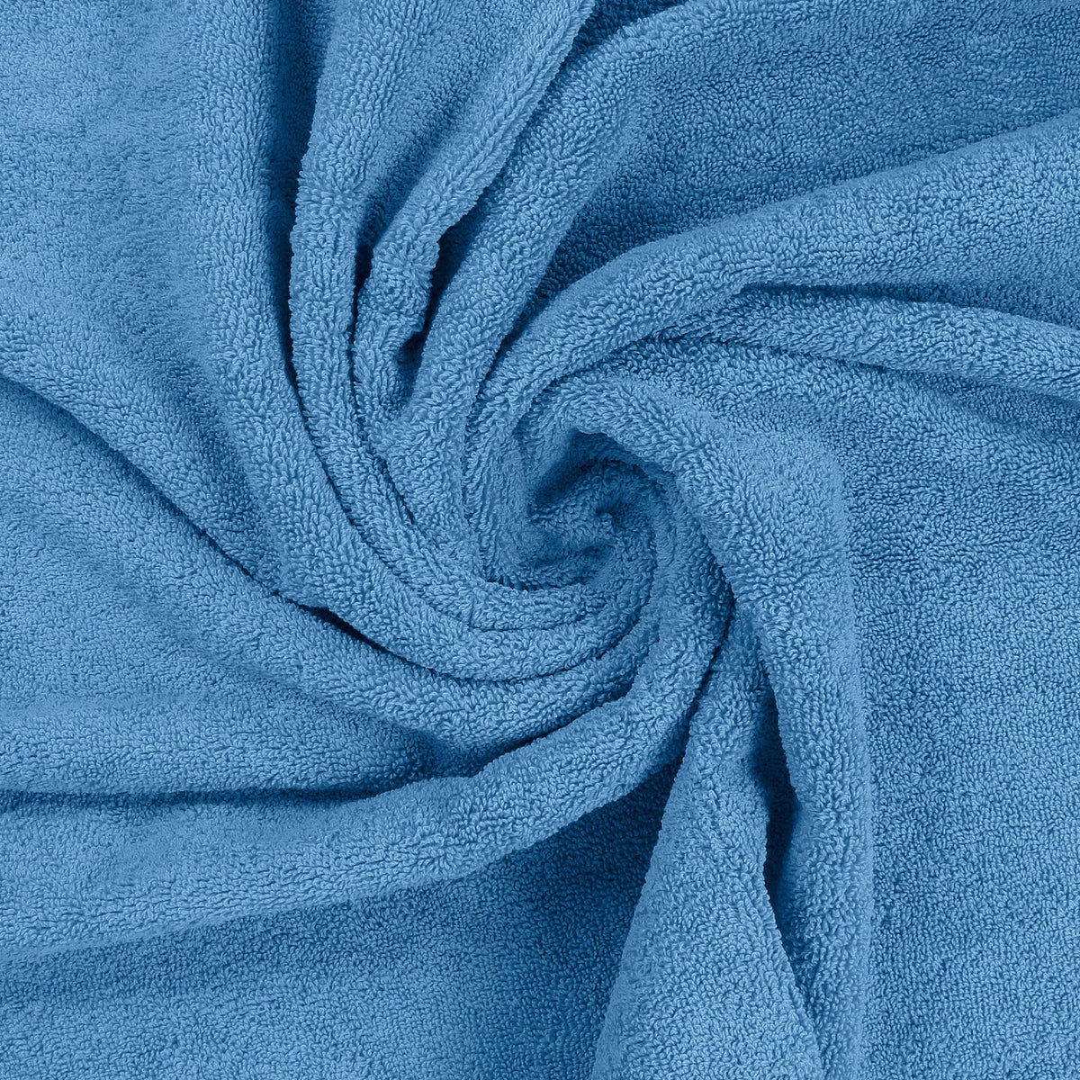 Utopia Towels absorbent and lightweight set in electric blue.