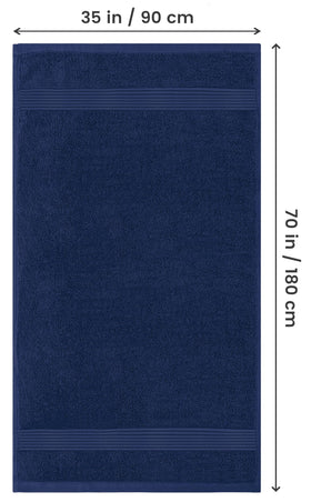 Utopia Towels bath sheet absorbent-soft closeup highlights plush 100% combed cotton for quick drying.