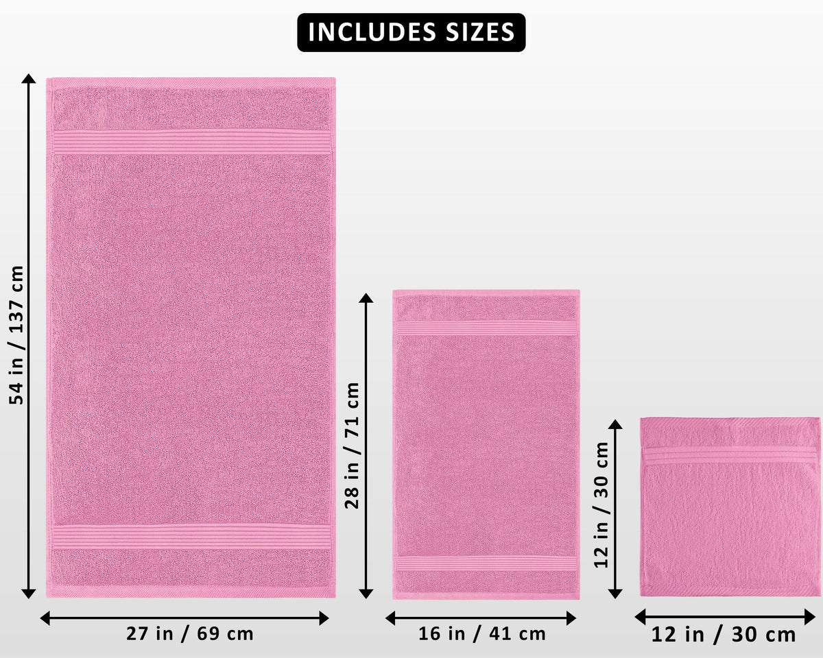 Utopia Towels bath towel 27x54 pink closeup – durable ring-spun cotton weave
