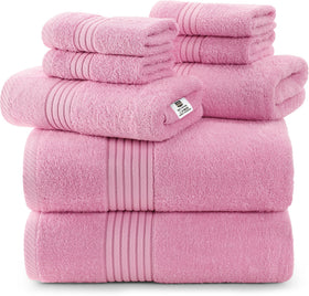 Utopia Towels bath towel 27x54 pink – plush, highly absorbent for daily use