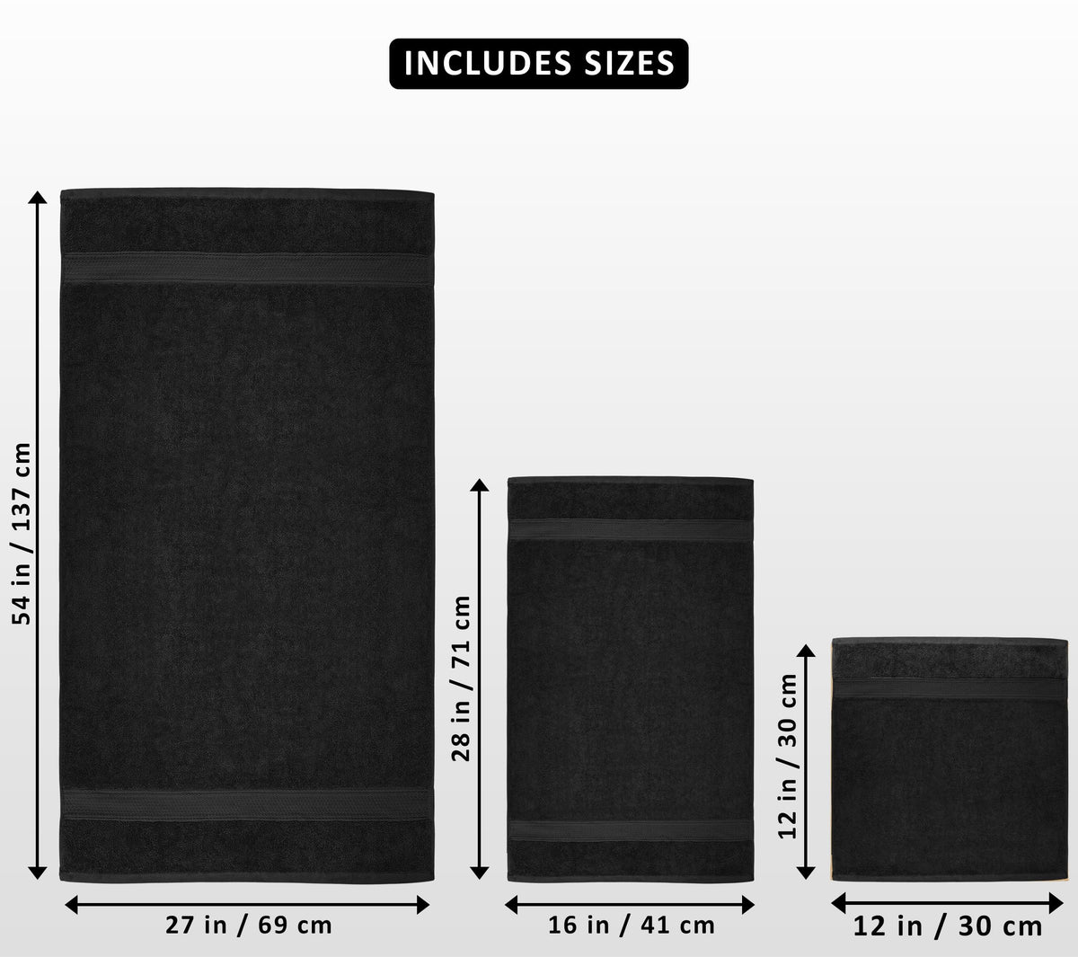 Utopia Towels bath towels 27x54 in, quick-absorbent for post-shower wrap.