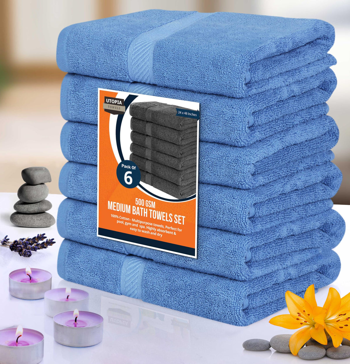 Utopia Towels durable construction stands up to frequent washing without losing softness.