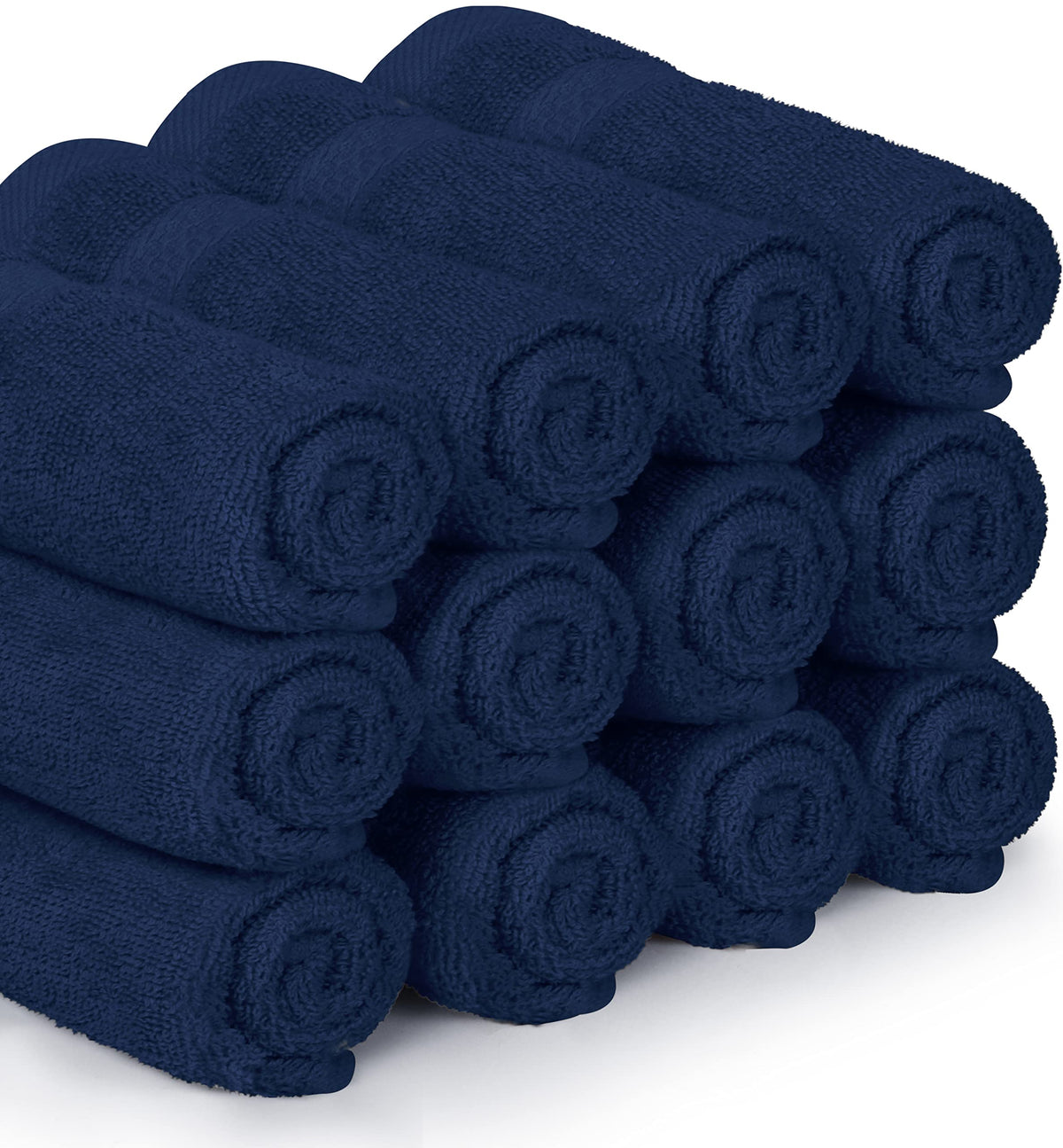 Utopia Towels navy washcloth suited for bathroom, spa, and gym routines