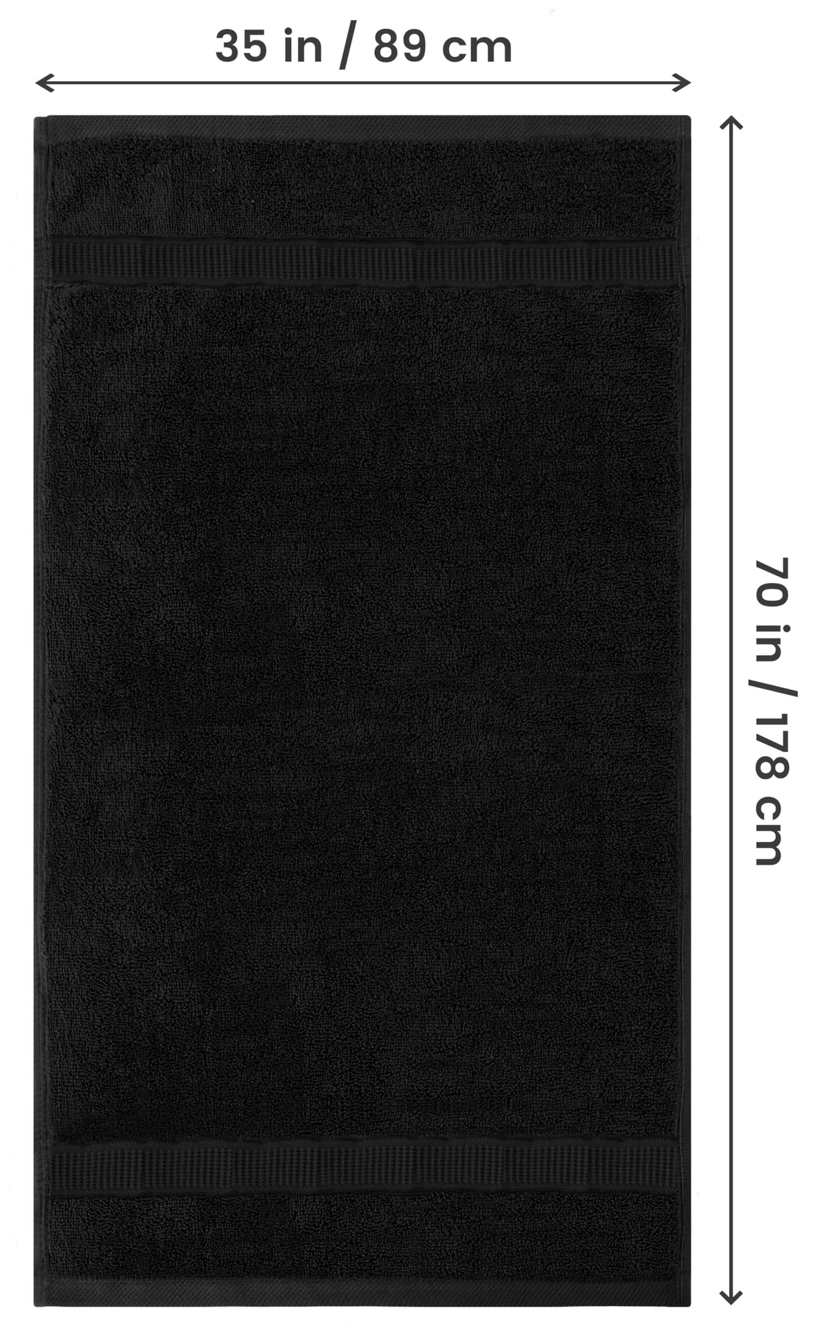 Utopia Towels jumbo bath sheet spread on bed shows full size and hotel quality softness.
