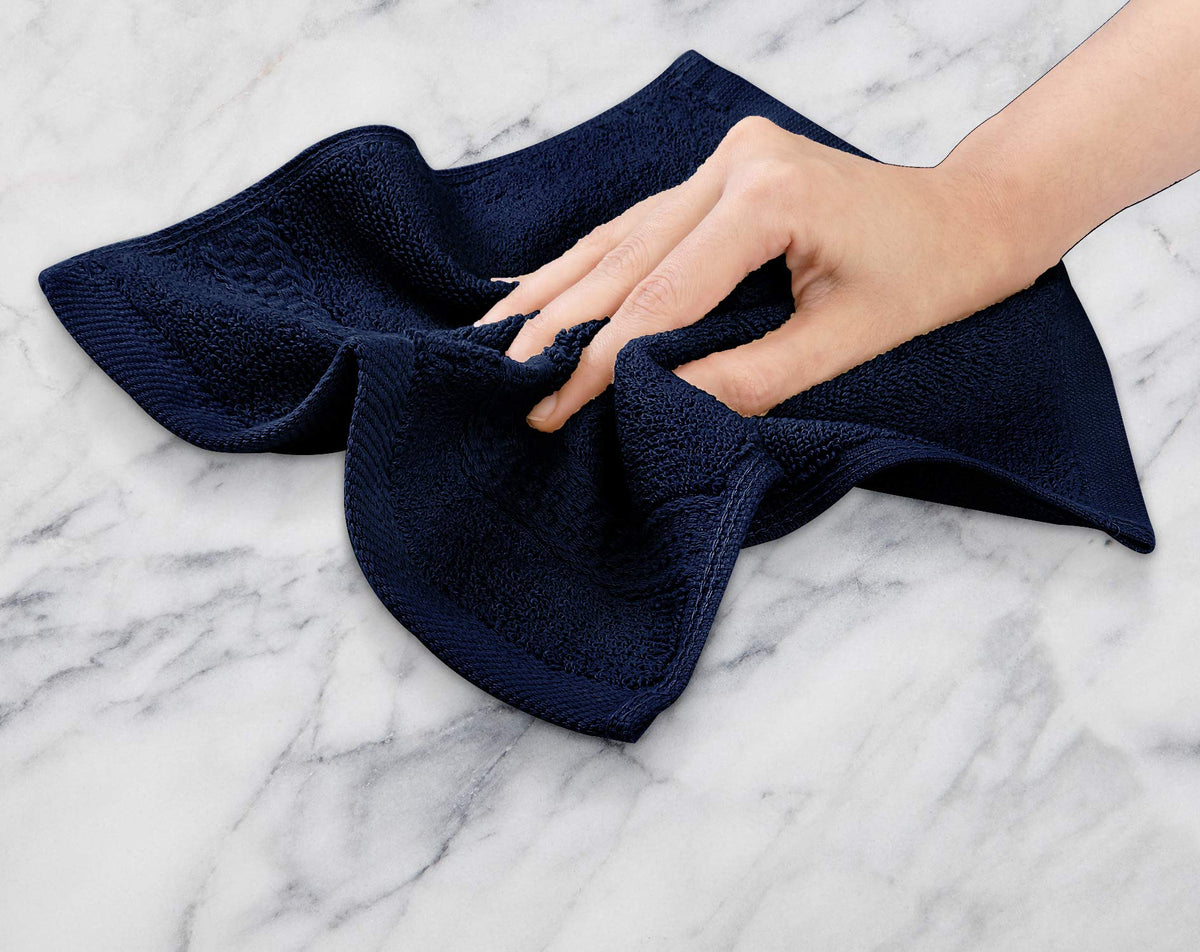 Utopia Towels color care tip: avoid strong cosmetics to preserve shade