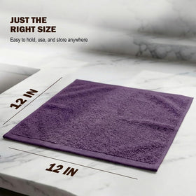 Utopia Towels care tip: avoid cosmetics to help color retention.