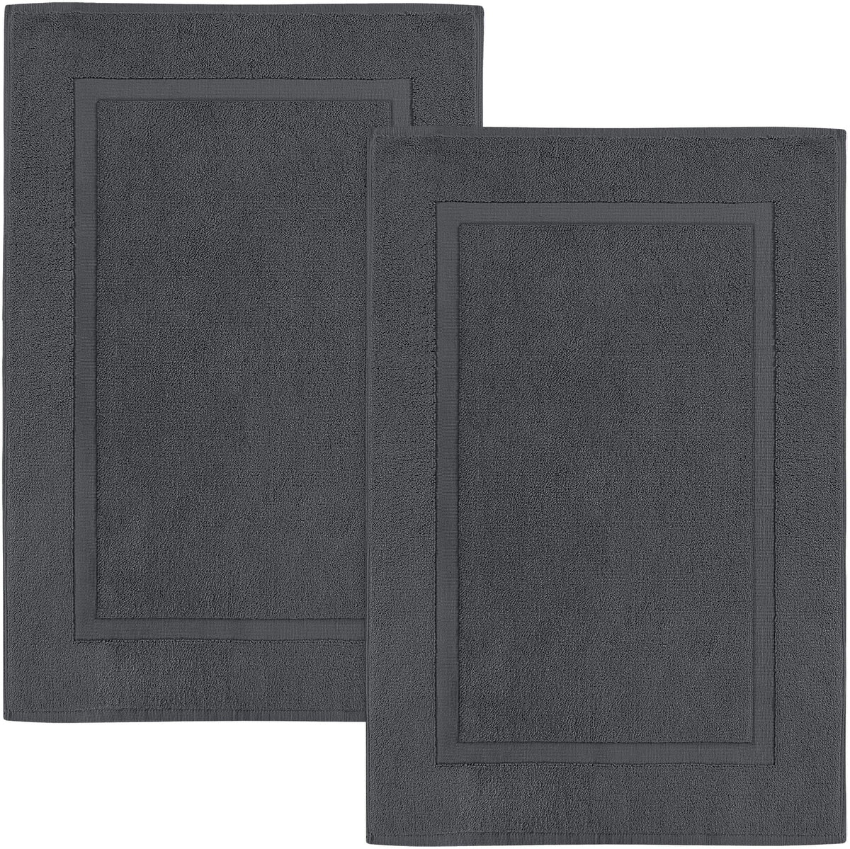 Utopia Towels cotton banded rug top view shows plush cotton texture for a soft, dry step