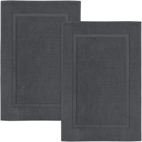 Utopia Towels cotton banded rug top view shows plush cotton texture for a soft, dry step