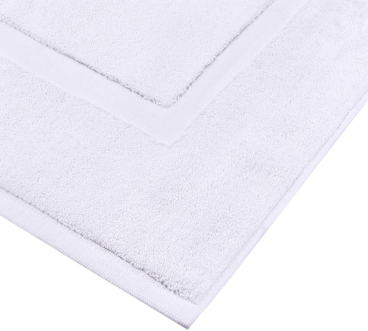 Utopia Towels Cotton Banded Rug texture closeup emphasizes soft 100% ring-spun cotton.