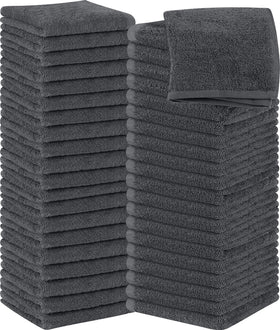 Utopia Towels washcloths 60-pack gray pack, ultra-soft and highly absorbent for daily use.