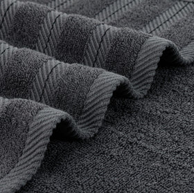 Utopia Towels daily-use towels folded neatly for a spa-like bathroom.