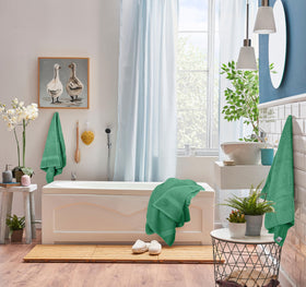 Utopia Towels Double-stitched hem detail, durable and tidy edges.