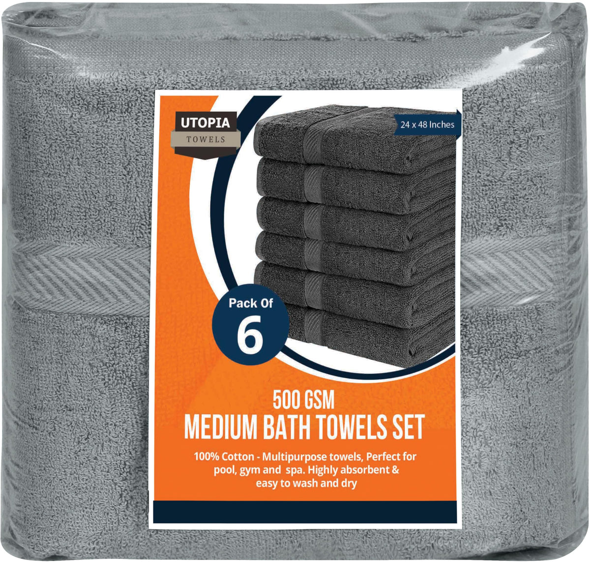 Utopia Towels durable fabric stands up to busy households with regular use.