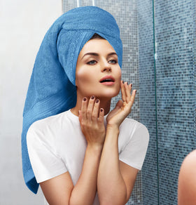 Utopia Towels electric blue hand towel 16x28, everyday use and durability.