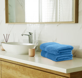 Utopia Towels electric blue washcloth 12x12, comfortable daily wash.