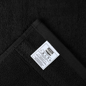 Utopia Towels face wash cloth in black, perfect for skincare routines.