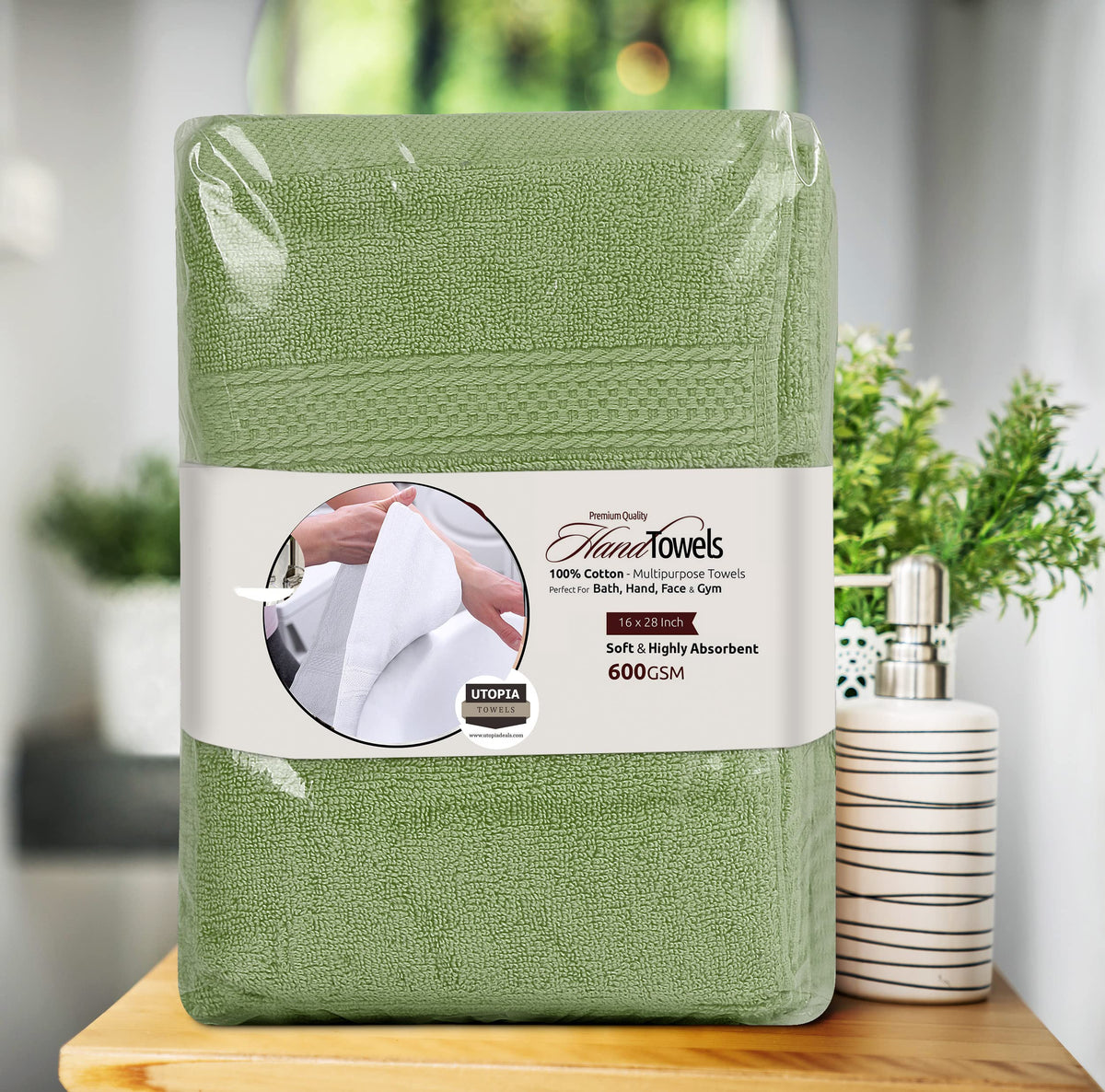 Utopia Towels fade-resistant weave stays vibrant after many washes