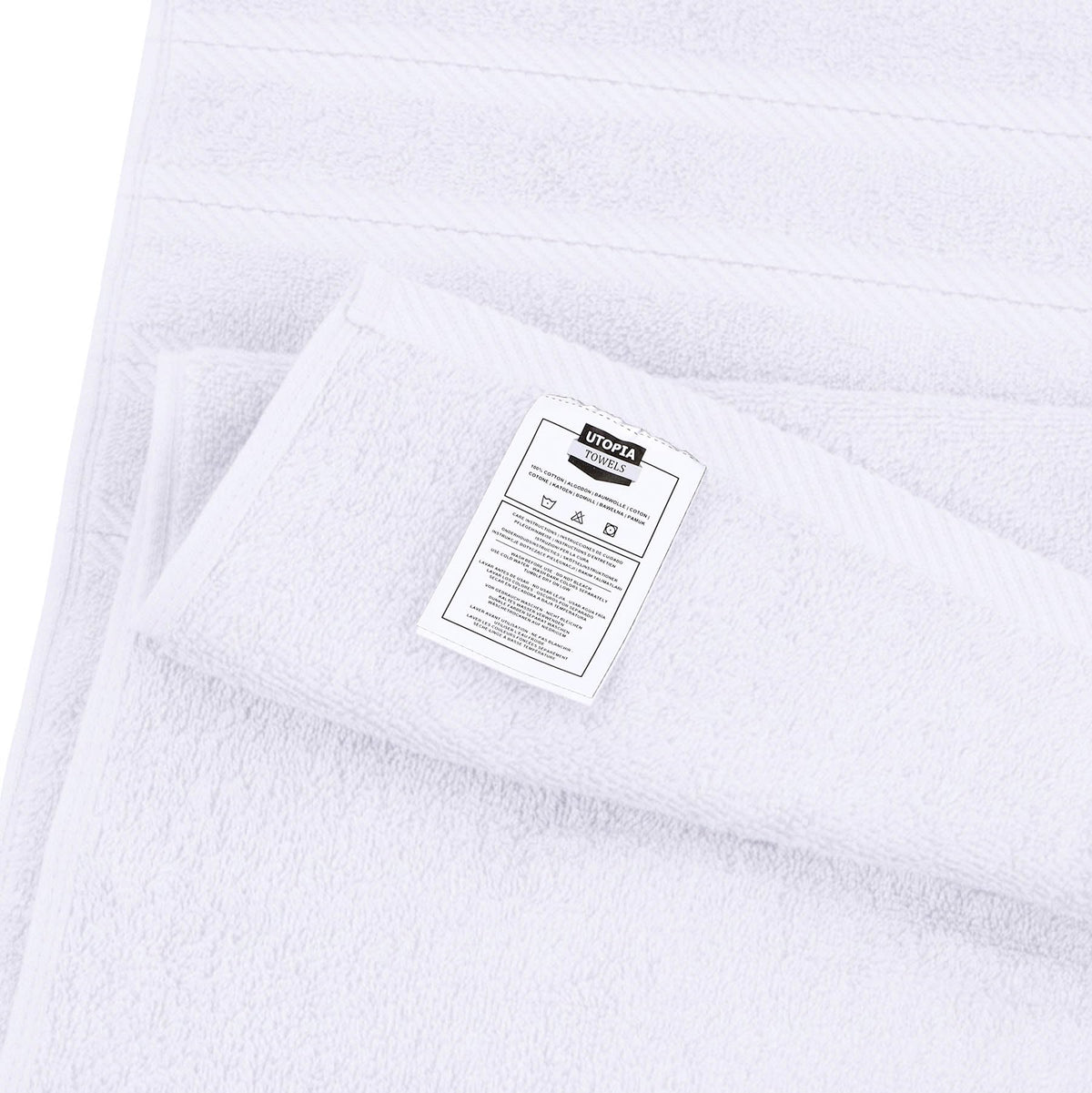 Utopia Towels hanging to dry, indicating quick-dry feature.