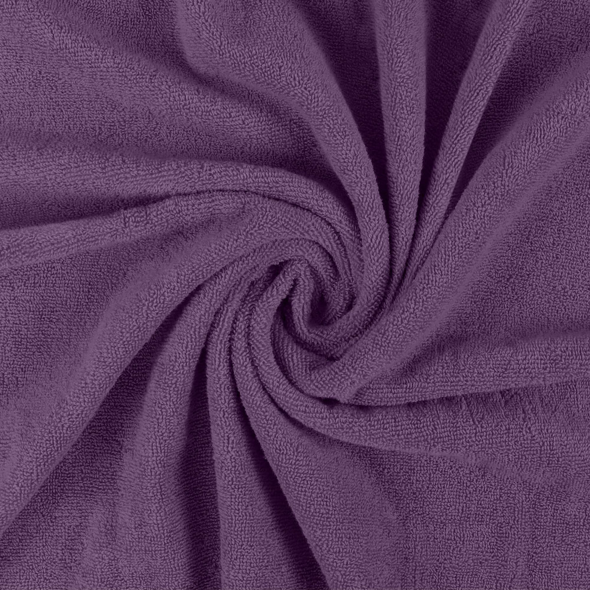 Utopia Towels hotel-quality towel in plum ideal for a spa-like experience.