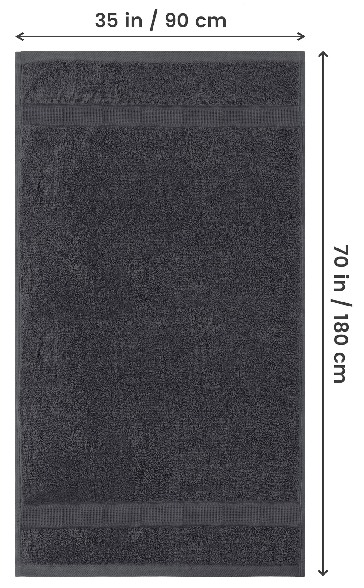 Utopia Towels Jumbo Bath Sheet close-up shows soft, absorbent cotton fibers.