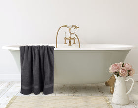 Utopia Towels Jumbo Bath Sheet travel-ready for hotel or spa visits.