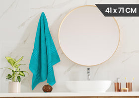 Utopia Towels spa-like turquoise towels: soft and absorbent for routines.