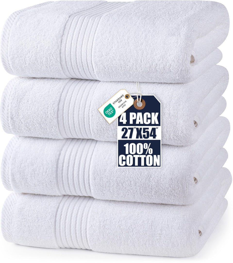Utopia Towels bath towel 27x54 inches, plush and absorbent for daily use.