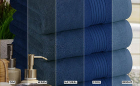 Towels by poolside highlighting versatile use near water