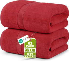 Utopia Towels luxury jumbo bath sheet 35x70 folded for full-body coverage