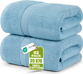 Utopia Towels luxurious jumbo bath sheet 35x70 inches for full-body drying