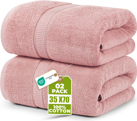 Utopia Towels jumbo bath sheet close-up shows soft cotton and plush absorbency.