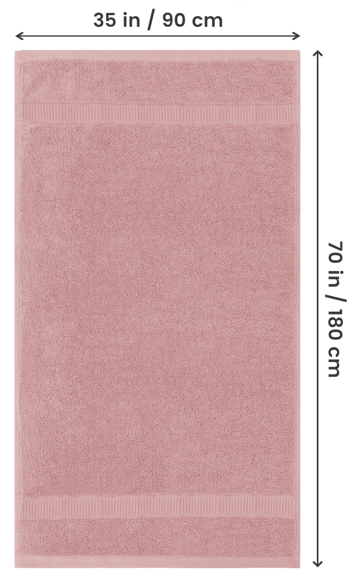 Utopia Towels jumbo bath sheet draped over a tub for full-body coverage.