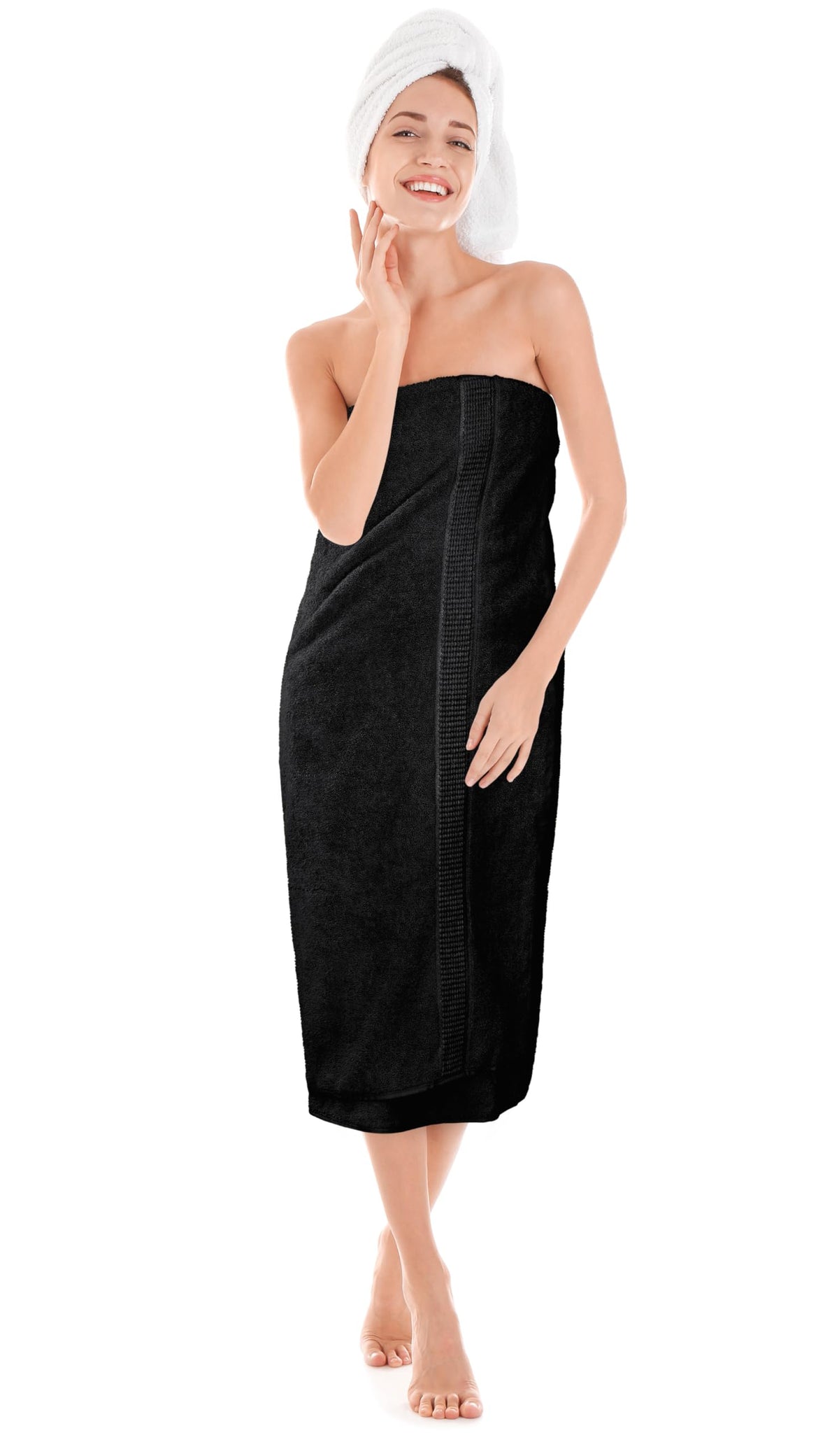 Utopia Towels luxurious bath sheet ready for spa-like post-shower routine.