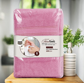 Utopia Towels premium pink hand towels enhance guest bathrooms and daily routines.