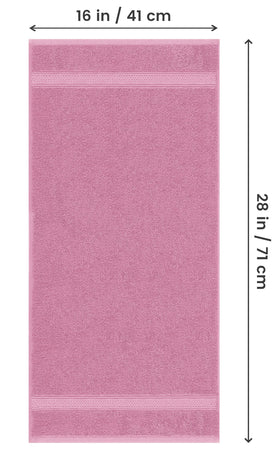 Utopia Towels pink hand towels with soft cotton feel for daily luxury.