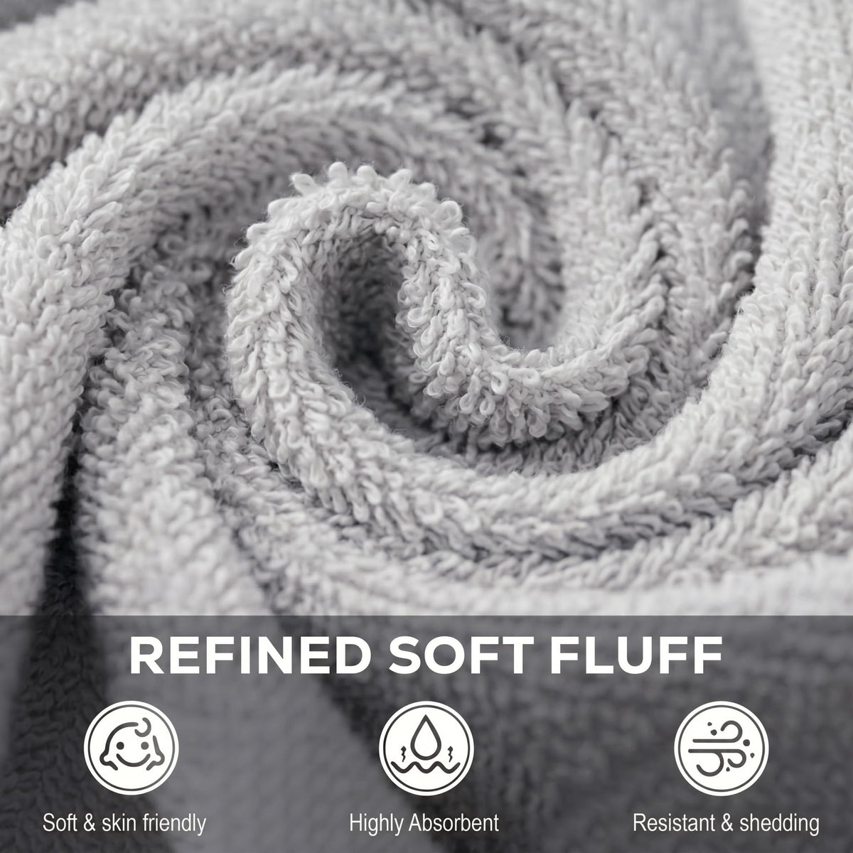 Utopia Towels premium flannel face cloths, luxurious feel against skin after showers.