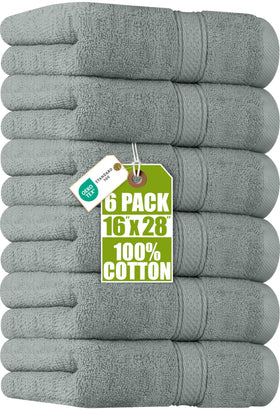 Utopia Towels premium hand towels 6-pack 16x28 inches for daily bathroom use