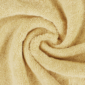 Utopia Towels premium hand towels beige color to elevate bathroom décor.