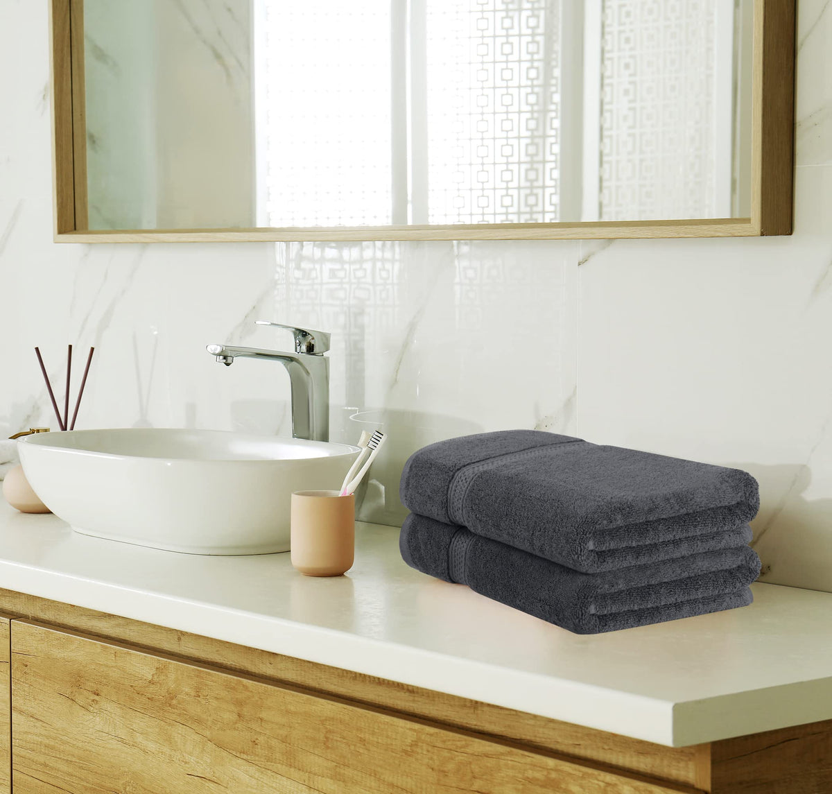 Utopia Towels versatile for bathroom, gym, beach, or spa.