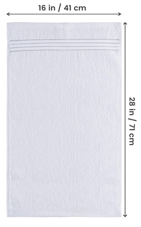 Utopia Towels close-up of 100% ring-spun cotton fibers for durable luxury.