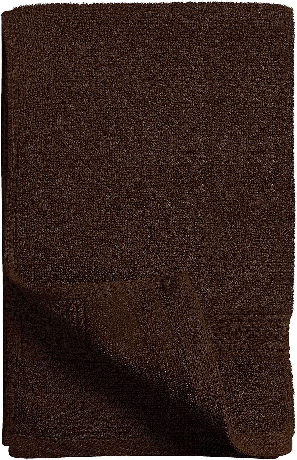 Close-up of Utopia Towels' 100% ring spun cotton fibers for durability and softness.