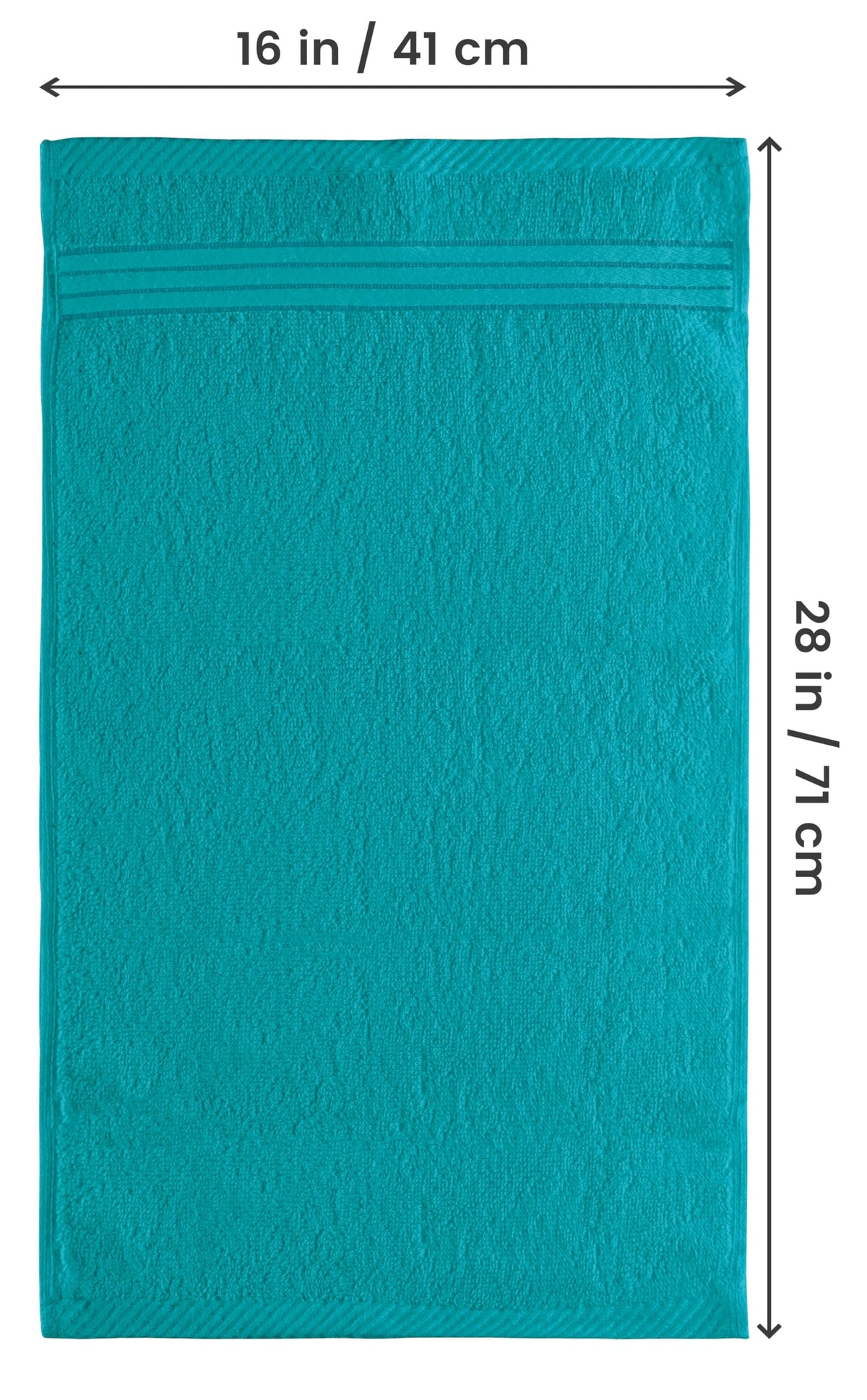Utopia Towels six-piece turquoise set: durable hand towels for home and travel.