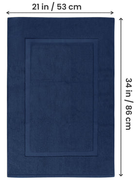 Utopia Towels plush cotton landing mat for comfort after showers.