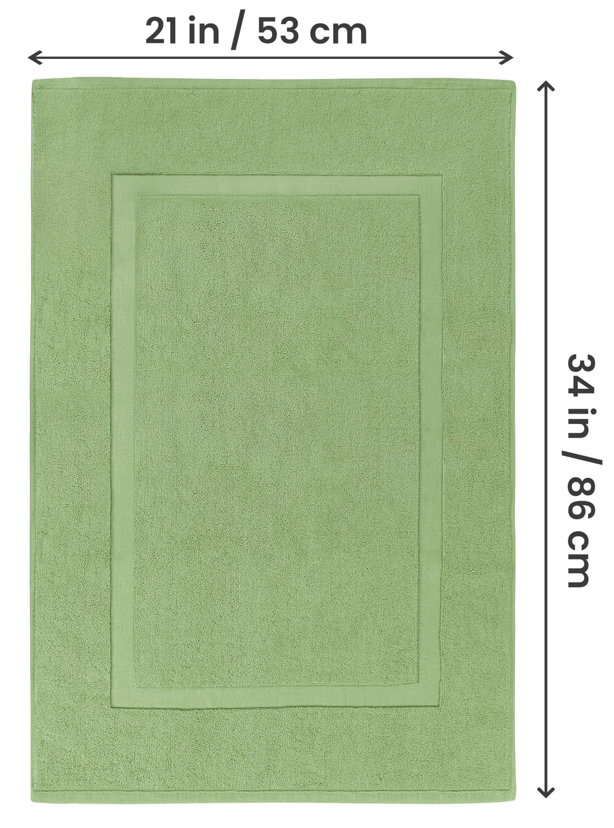 Utopia Towels soft plush cotton mat, highly absorbent to greet you after showers.