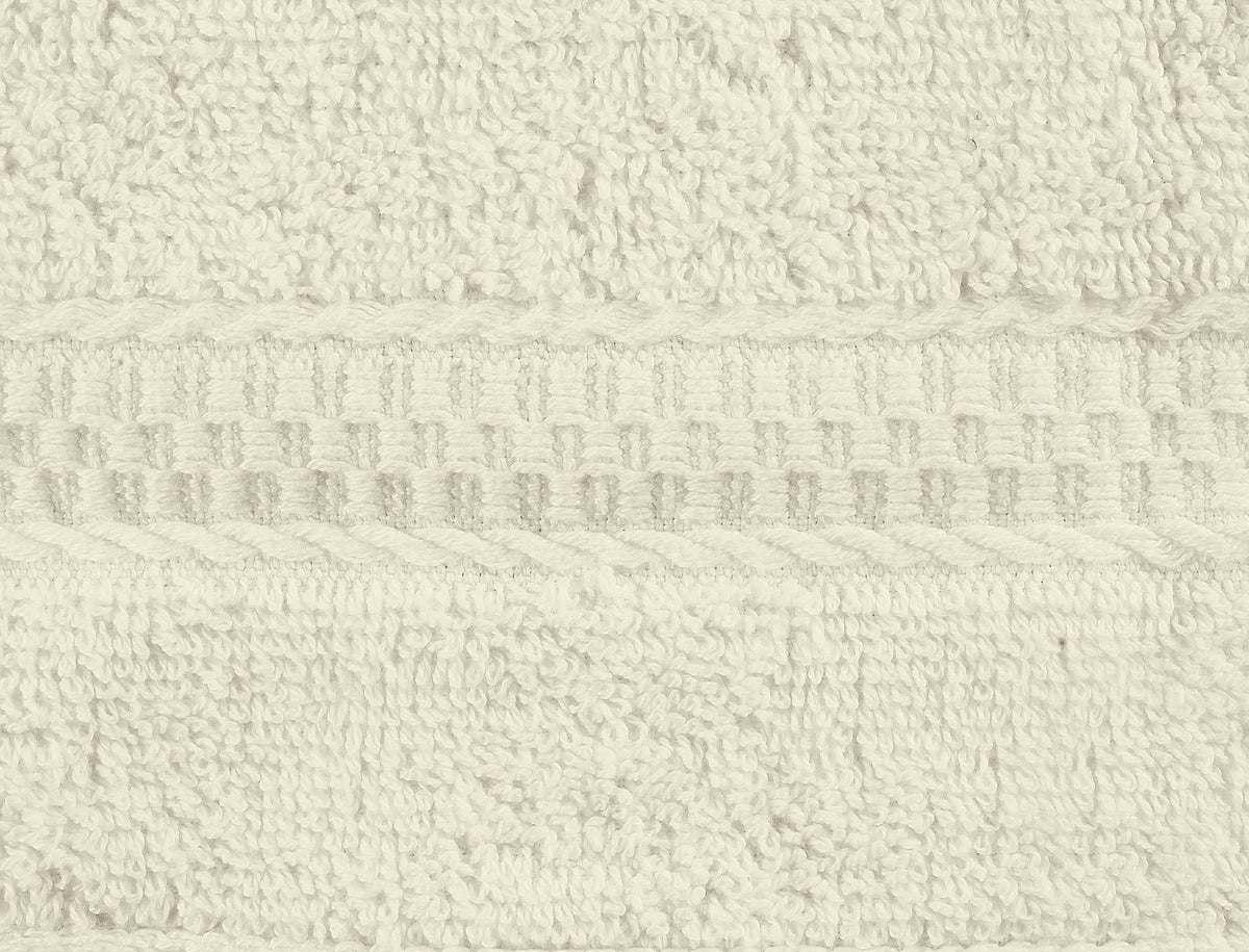 Utopia Towels washcloth close-up shows soft cotton texture for bath routines.