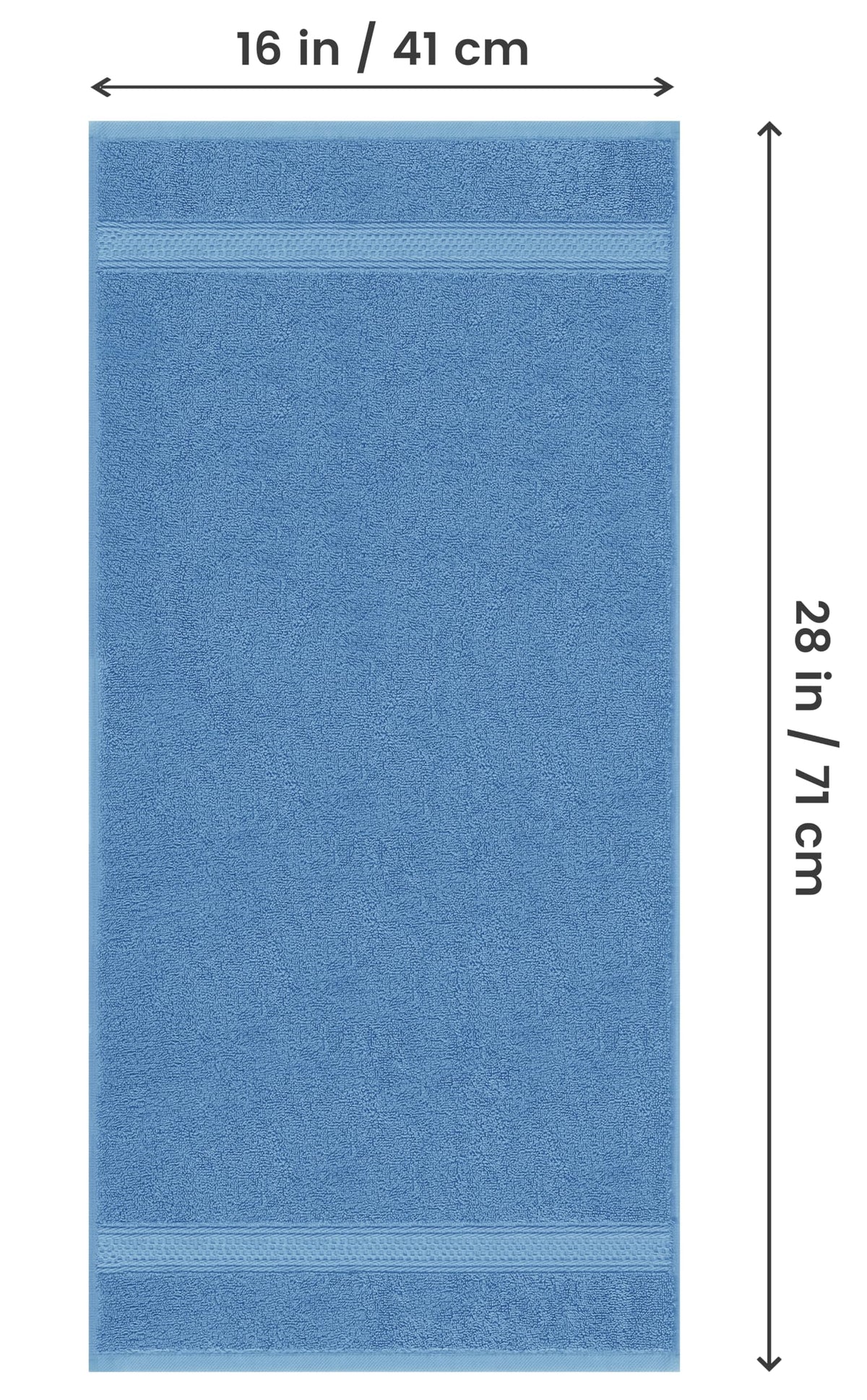Utopia Towels ultra-soft 600gsm 16x28 hand towel for quick absorbent drying.