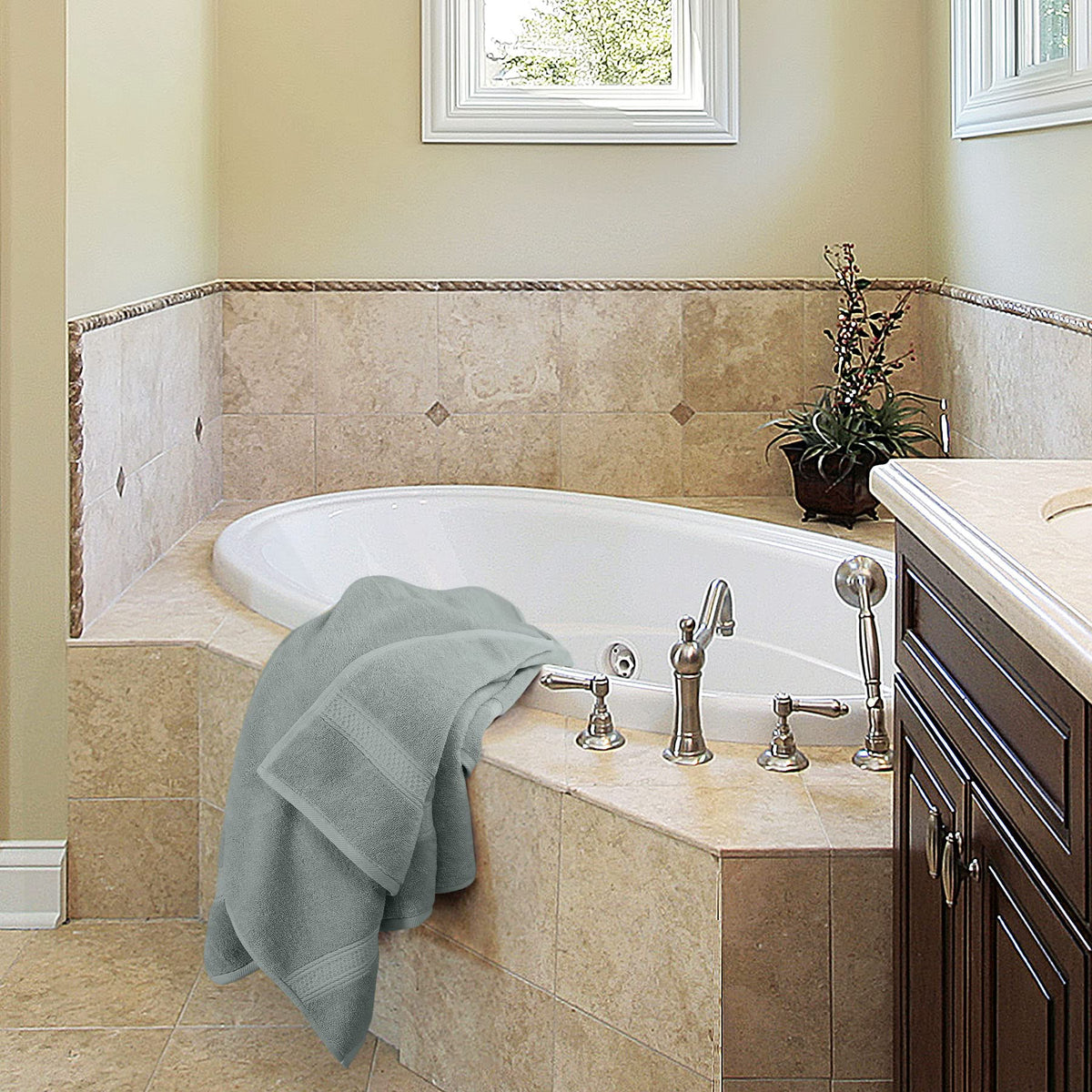 Utopia Towels versatility for bath, gym, beach, and spa environments.