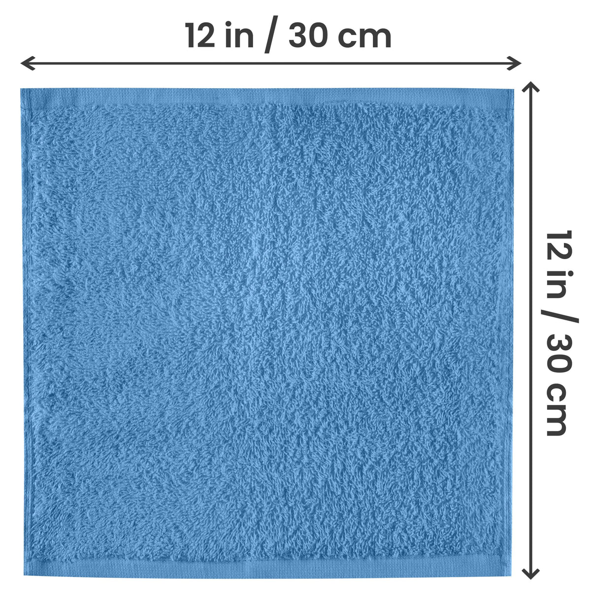 Utopia Towels 12x12 inch washcloth ideal for facial cleansing.